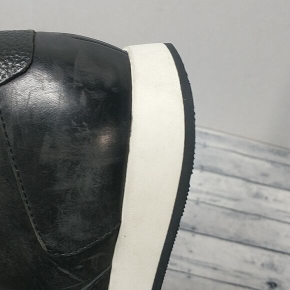 VINCE  Black Pace Leather Trainer SZ 12M - Picture 10 of 11